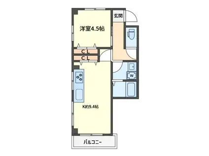 プチメゾン(1LDK/2階)の間取り写真