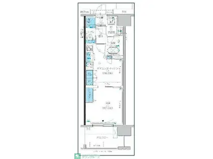 レーベン川口並木VERTEA(1DK/2階)の間取り写真