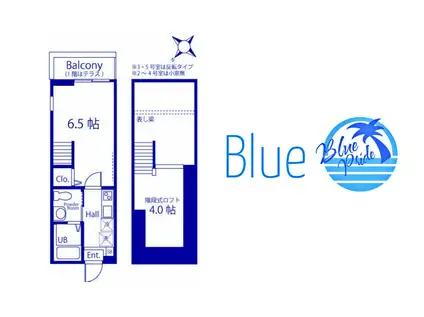 ハーミットクラブハウス峰岡III(1K/1階)の間取り写真