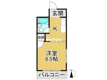 WINTER.NO(1K/2階)の間取り写真