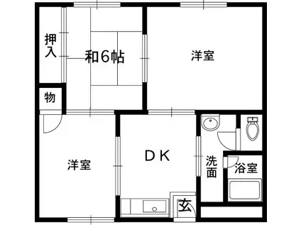 ヴェルディHAL(3K/3階)の間取り写真