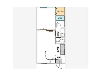 ピュアパレス函館III(1LDK/5階)の間取り写真