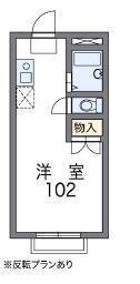 レオパレスシャルマン北越谷(1K/2階)の間取り写真