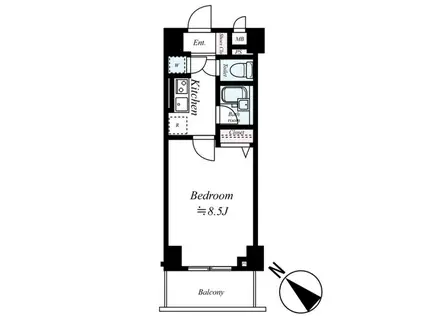 LE-LION AKABANEII(1K/5階)の間取り写真