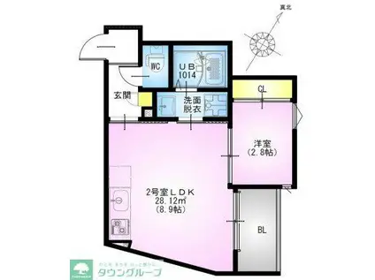 REGALEST 柏泉町(1LDK/1階)の間取り写真