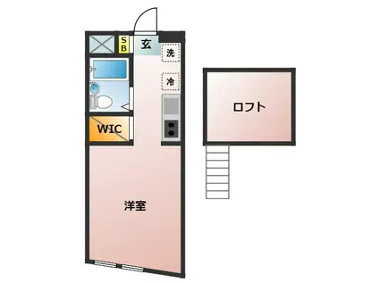 三高・ヴィラ東武練馬II(ワンルーム/1階)の間取り写真