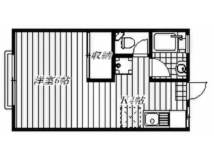 フリート桜丘(1K/1階)の間取り写真