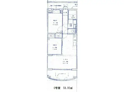 METIS WON(2LDK/3階)の間取り写真