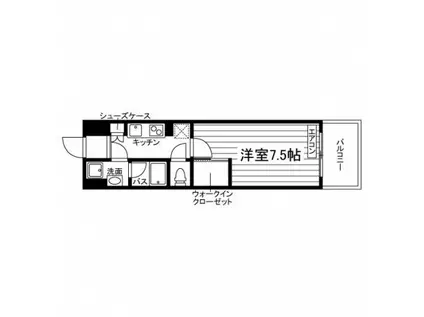 THE PARK HIVE 多摩センター駅前(1K/10階)の間取り写真