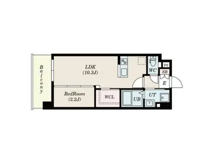 タツキプラン井相田(1LDK/7階)の間取り写真