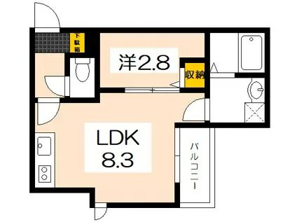 REGALEST-S L´ARC V(1LDK/3階)の間取り写真