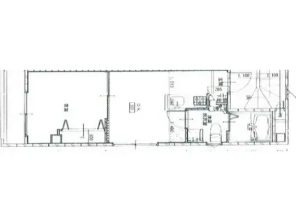 メビウス(1DK/3階)の間取り写真