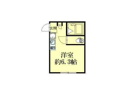 マ・メゾン(ワンルーム/2階)の間取り写真