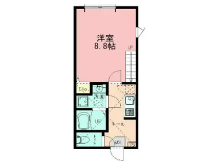 レクシア中山(1LDK/1階)の間取り写真