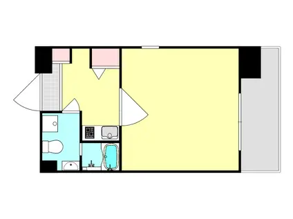 アクアシティ・オーシャンビュー(1K/6階)の間取り写真