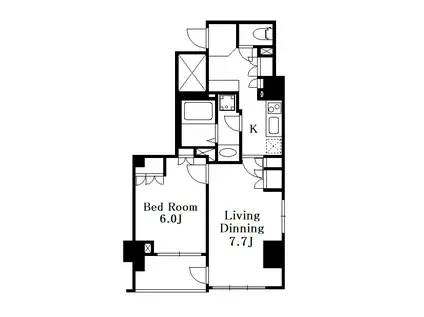 FELICIA.K(1LDK/5階)の間取り写真