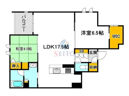 メゾンオリーブIII(2LDK/3階)の間取り写真
