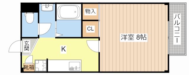 DELTA STUDIO(1K/2階)の間取り写真