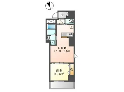 南砂3丁目店舗マンション工事(1LDK/2階)の間取り写真