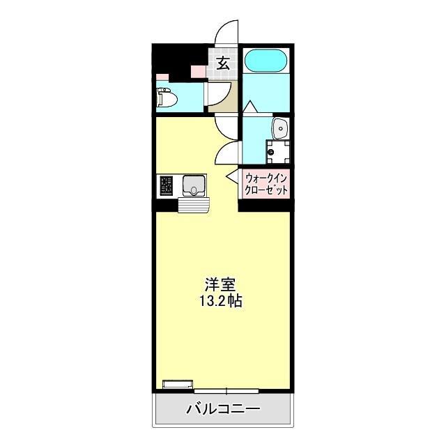 アラモファミリア杉崎町(ワンルーム/2階)の間取り写真