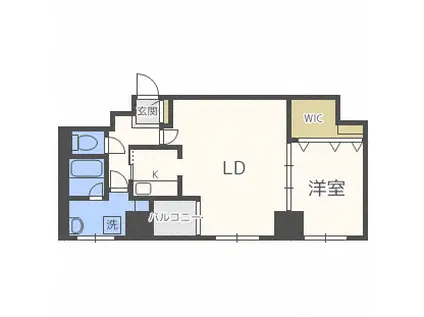 RESIDENCE SAISON(1LDK/7階)の間取り写真