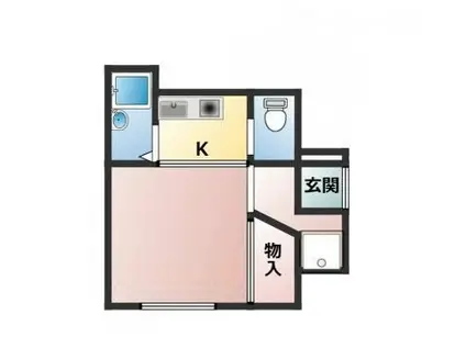 バースホームいずみ(1K/1階)の間取り写真