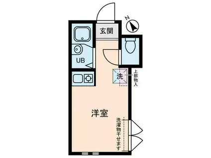 87HOUSE02(ワンルーム/1階)の間取り写真