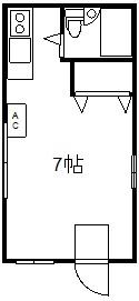 ハイム欅(ワンルーム/1階)の間取り写真