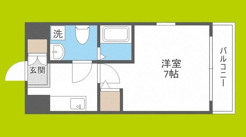 TOYOTOMI STAY PREMIUM難波桜川I(1K/4階)の間取り写真