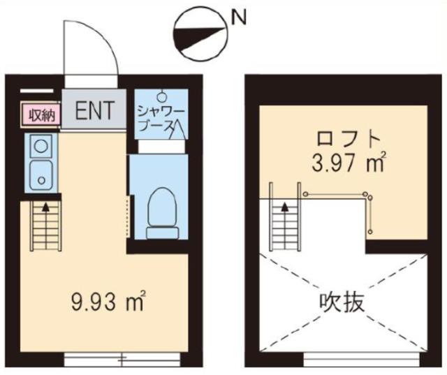 MARUI TOCLUS 西荻窪(ワンルーム/1階)の間取り写真