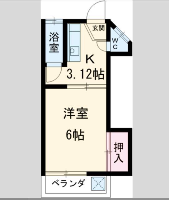 みつわマンション(1K/3階)の間取り写真