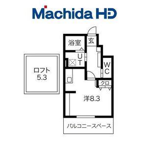 あんしん住道矢田08-1081(ワンルーム/1階)の間取り写真