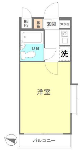 ダイアパレス阿佐谷(1K/2階)の間取り写真