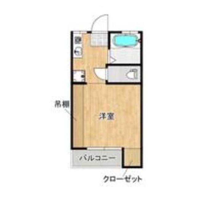 野村コーポ(ワンルーム/2階)の間取り写真