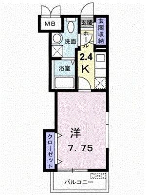 アプレザンレーヴ(1K/3階)の間取り写真