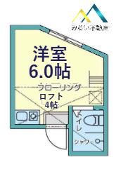 ユニテックホームズ(ワンルーム/2階)の間取り写真