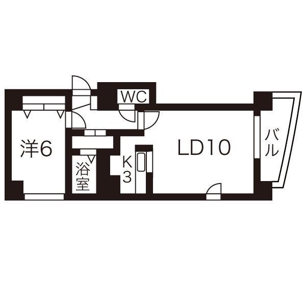 EFII(1LDK/2階)の間取り写真