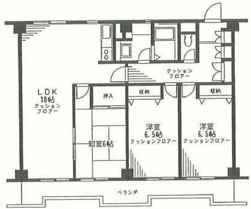 希望ケ丘ハイム(3LDK/1階)の間取り写真