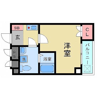 MY江之子島マンション(1K/7階)の間取り写真