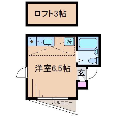 LUKE24(ワンルーム/3階)の間取り写真