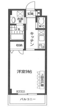 ハーモライト和光(1K/2階)の間取り写真