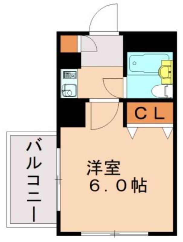 ダイナコート天神アベニュー(1K/8階)の間取り写真