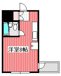 オンワード西川口(ワンルーム/3階)の間取り写真