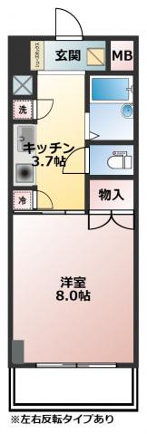 エスペランサ津島(1K/10階)の間取り写真