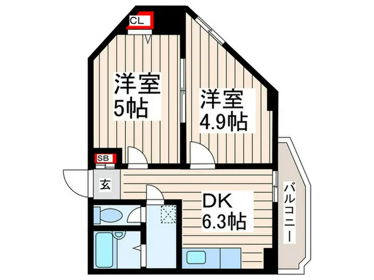 東西ビル 4階階 間取り