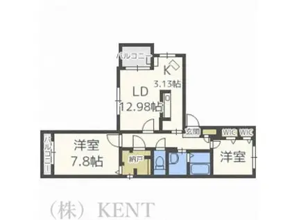 M-SELECTION.STELLAIIMセレクションステラII(2SLDK/4階)の間取り写真