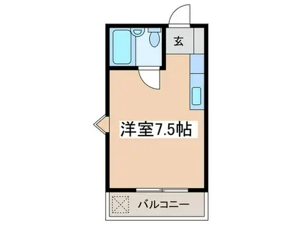 ピコラ永井(ワンルーム/2階)の間取り写真