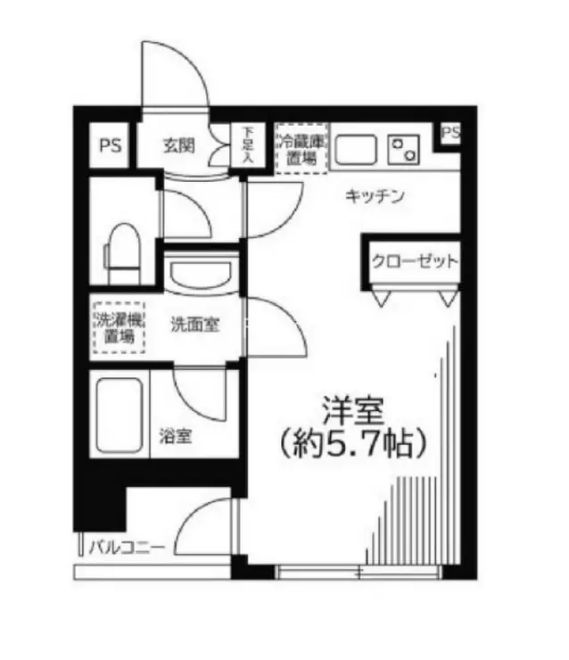 インシティ浜松町 4階階 間取り