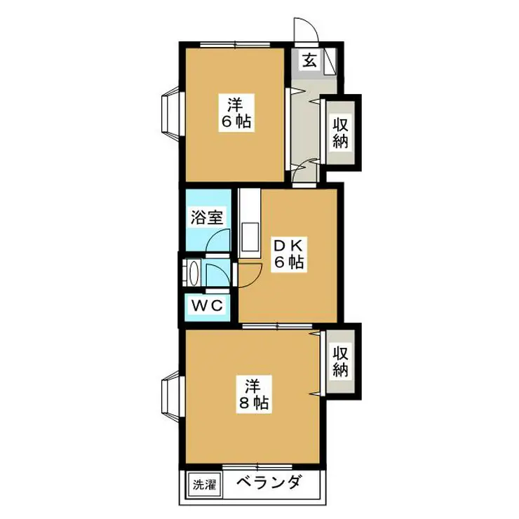 メゾンピュール 2階階 間取り