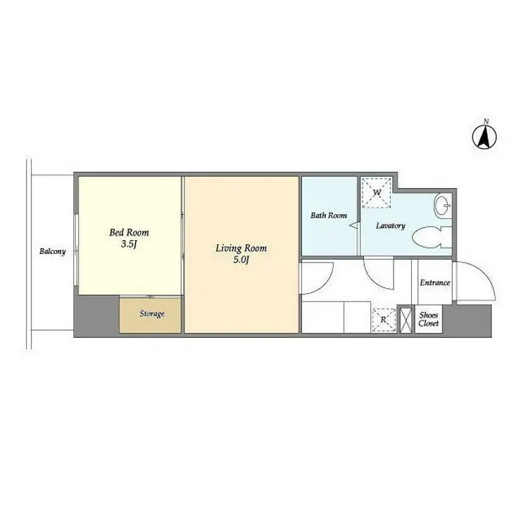 アクシーズタワー大門町 10階階 間取り